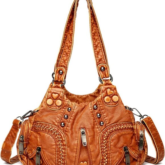 Vintage women's handbag Fashion trend Large capacity single shoulder crossbody b - Picture 1 of 6